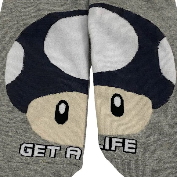 Two Rain Toad Get a Life Gray Socks Low Cut Stretch Womens Socks - Picture 2 of 5